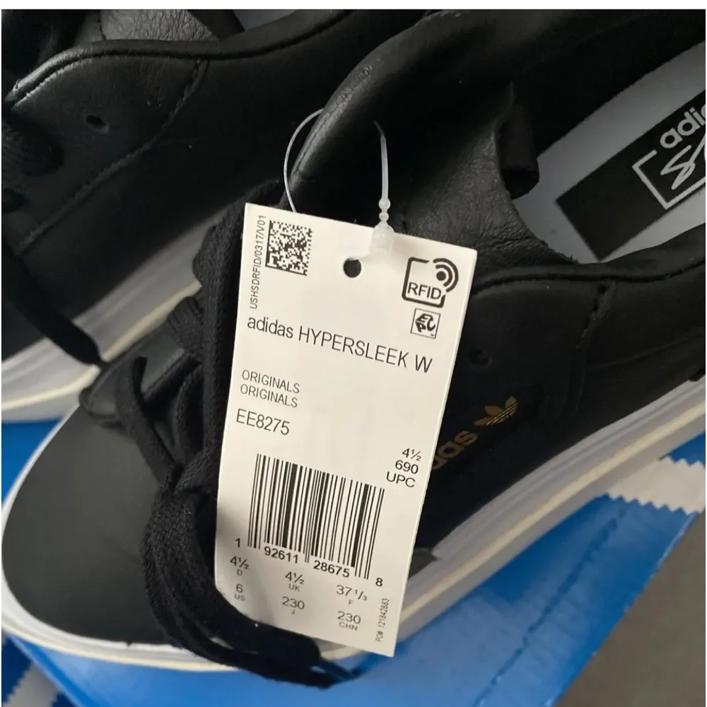 adidas Hypersleek Black Aero Blue 2019 NWB - Picture 6 of 6